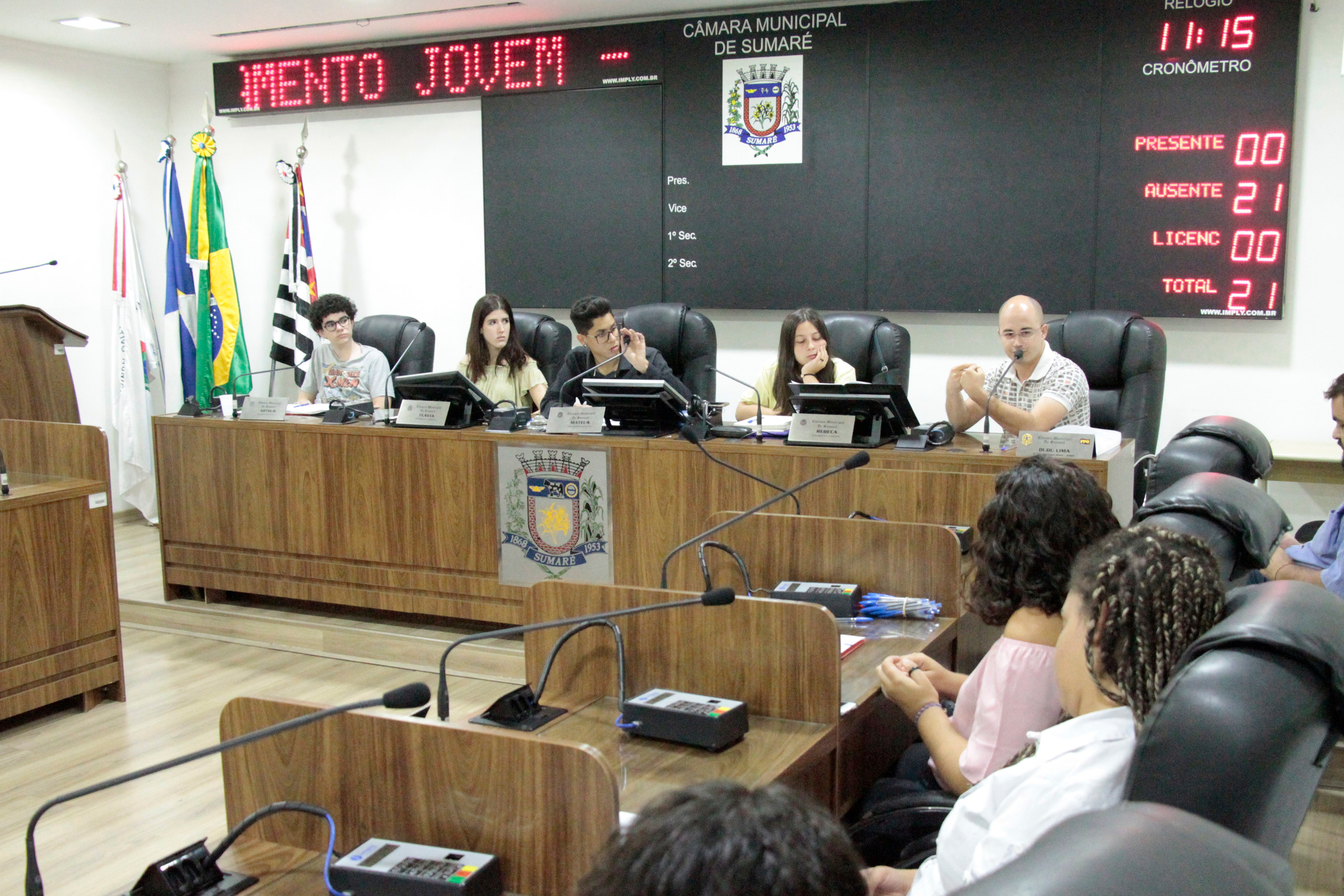 Parlamento Jovem de Sumaré tem 84 candidatos para a próxima legislatura